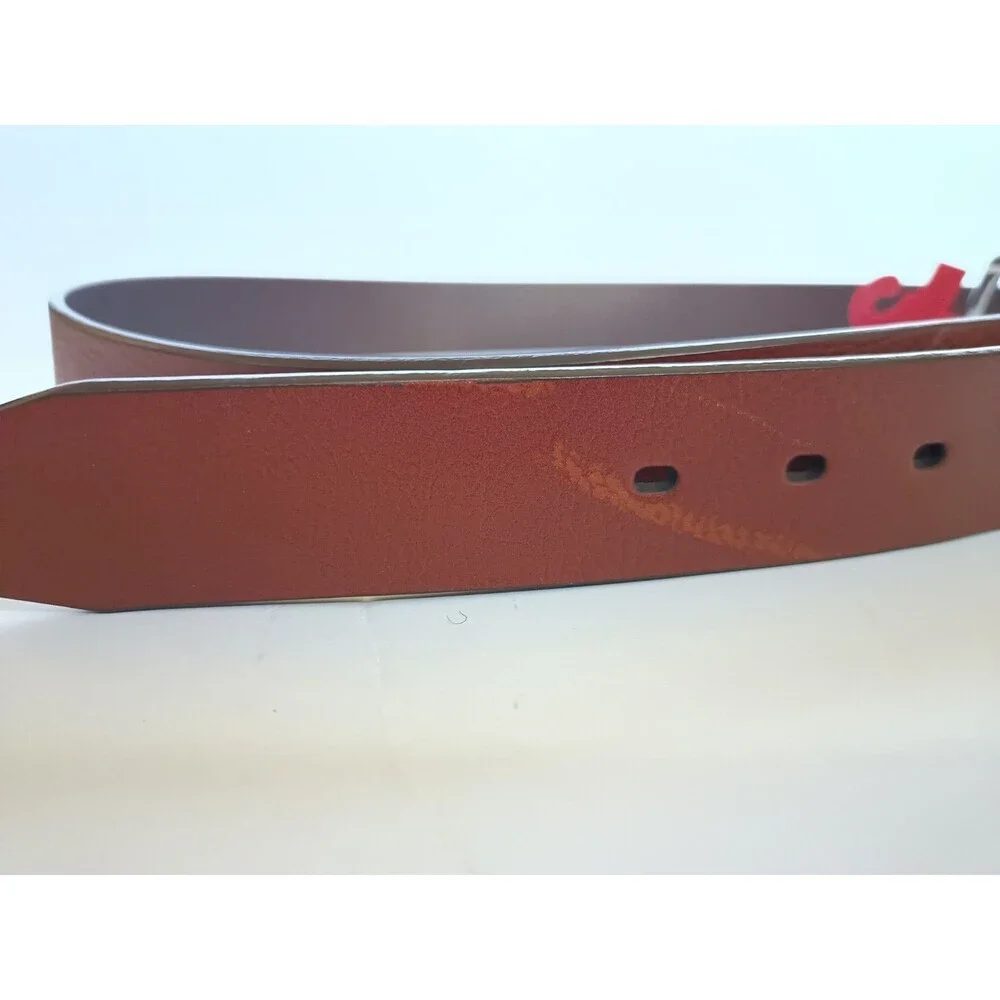 Genuine Leather Belt Men's 44 Brown Reversible